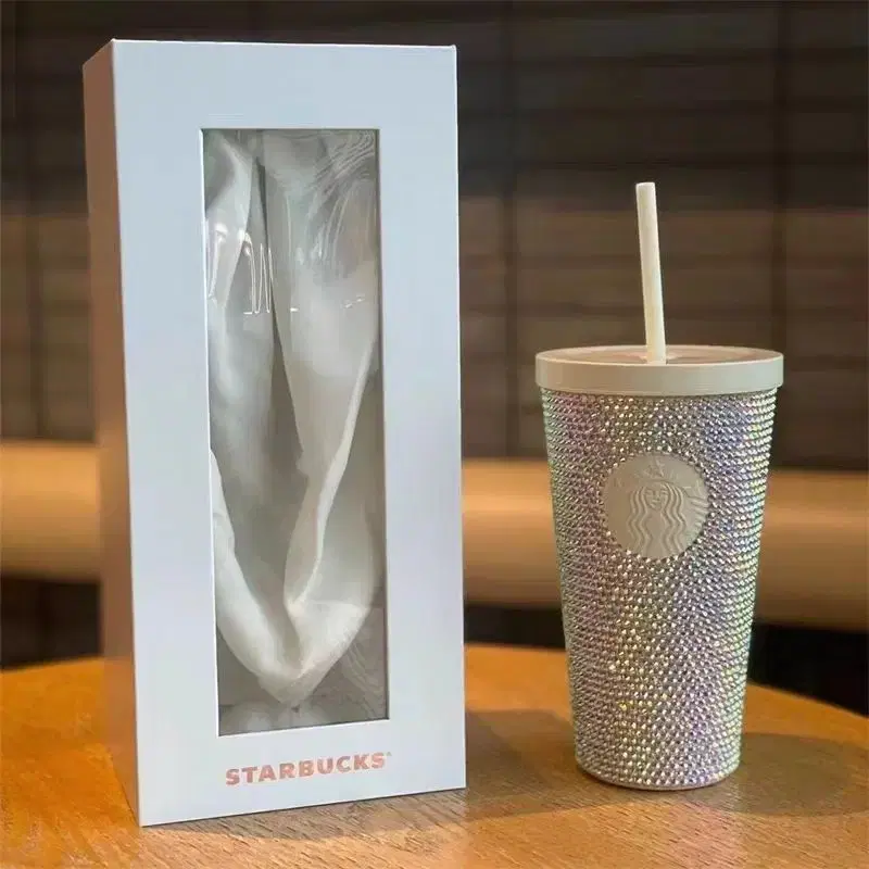 Starbucks 스타벅스 다이아몬드 텀블러 휴대용 차량용 커피잔