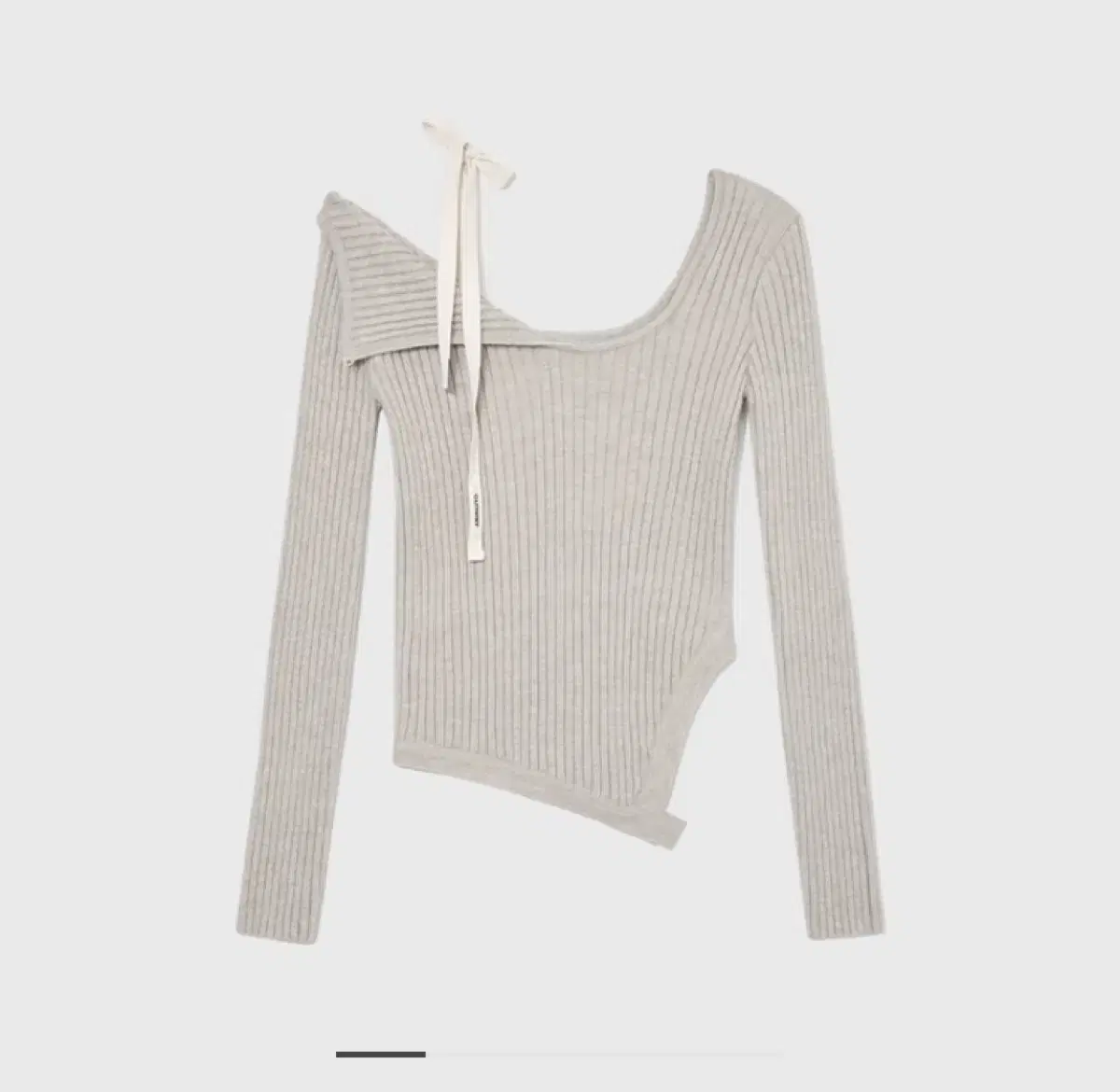 gloni isa fog isa asymmetrical knit top oatmeal