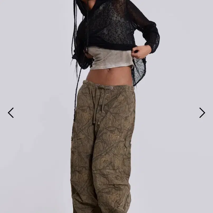 제이디드 런던 Forest Camo Parachute Pants S