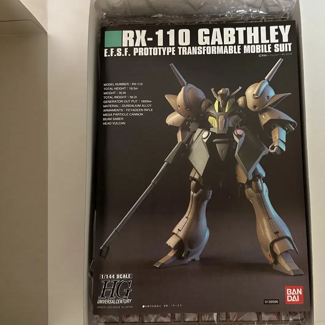 (미개봉)HGUC 가브스레이 1/144 RX-110