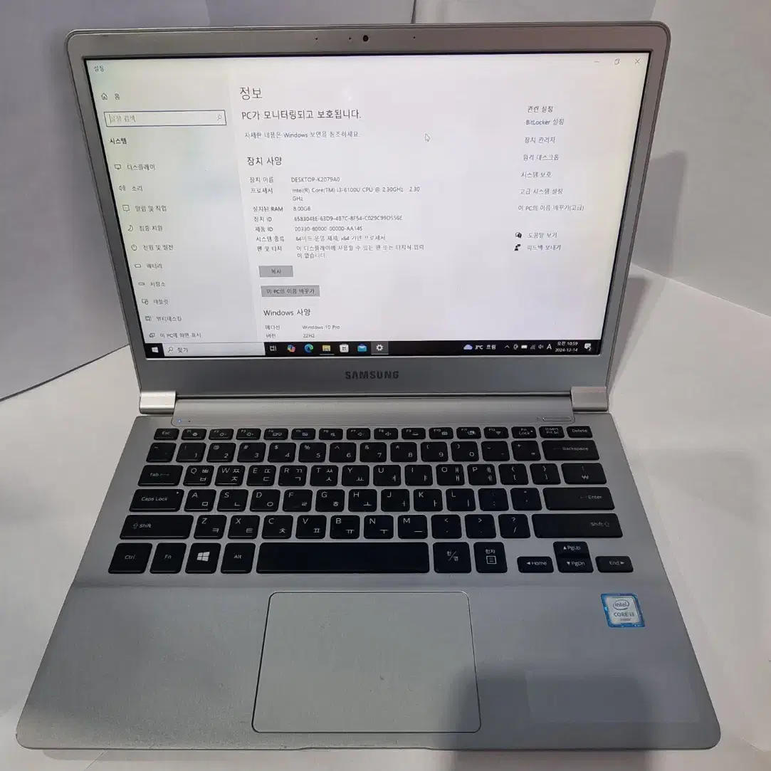 삼성노트북 i3 6100U 8G SSD 128G