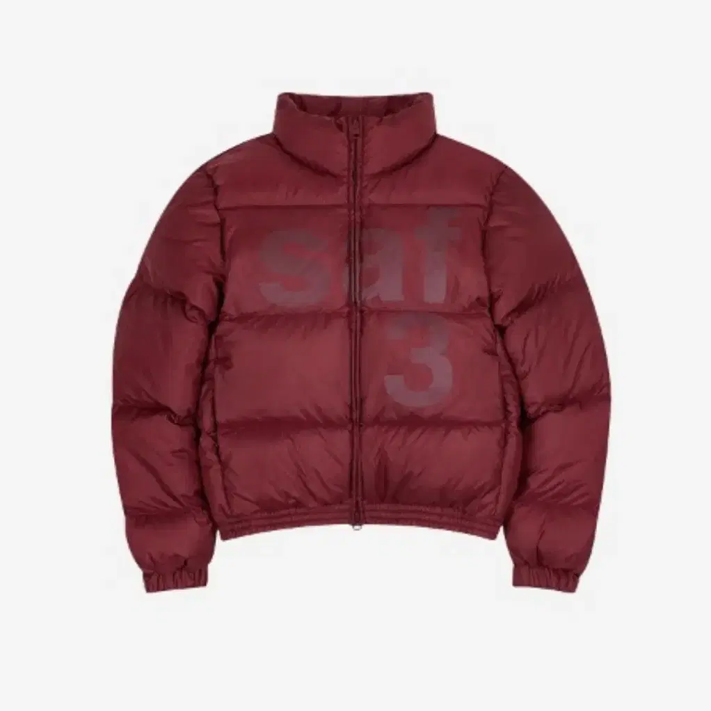 1/2 basic safari down jacket burgundy