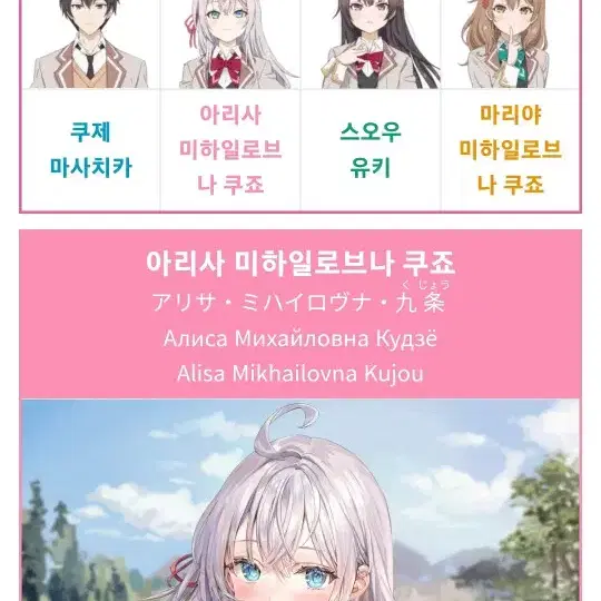 러시아어로 부끄러워하는 아랴양 아리사 포토카드 홀로그램 카드 굿즈 지류