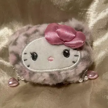 산리오 갸루갸루 곰 키티핑크색 헤어 클립