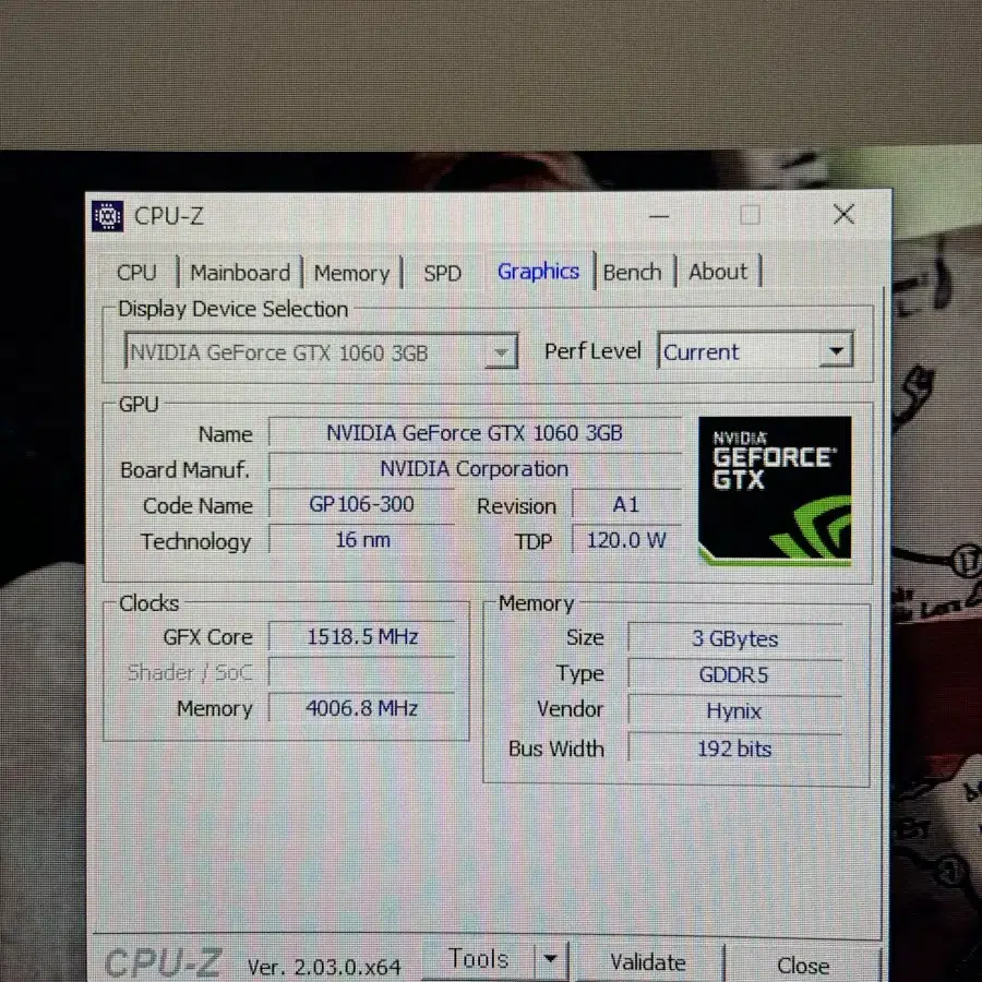 gtx 1060 3gb 데스크탑 pc 컴퓨터