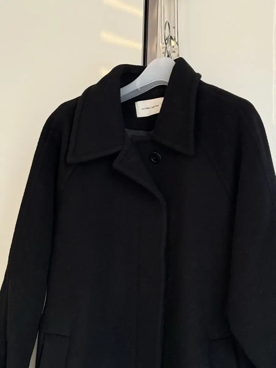 낫띵리튼 코트 belted single wool coat