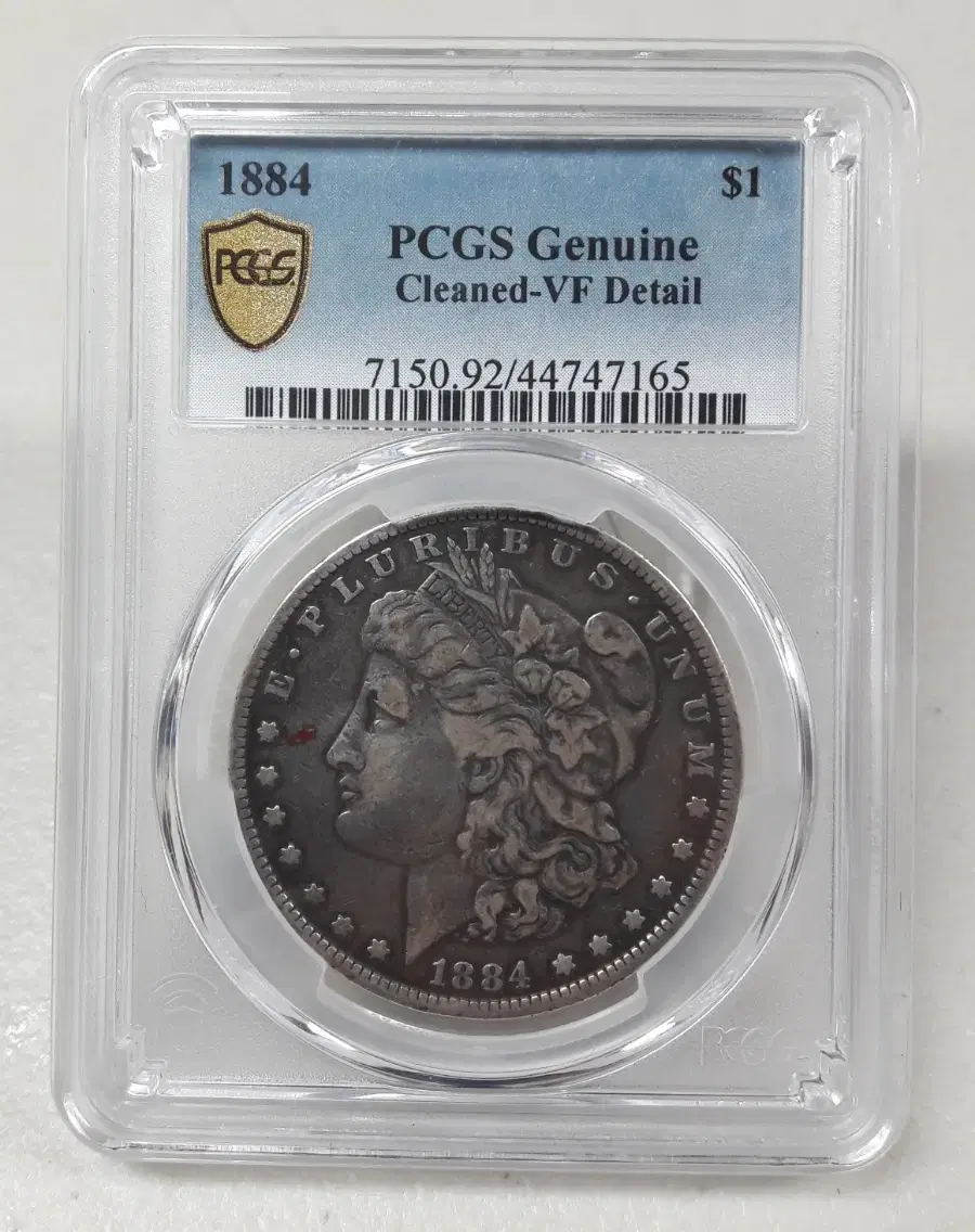 1884년 미국 모건 1달러 PCGS VF 디테일 미품 은화