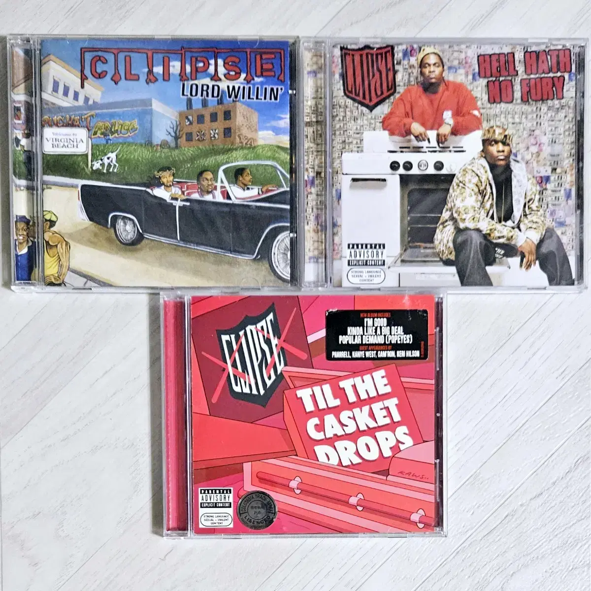 Clipse - 정규 1, 2, 3집 미국반 CD 일괄 판매