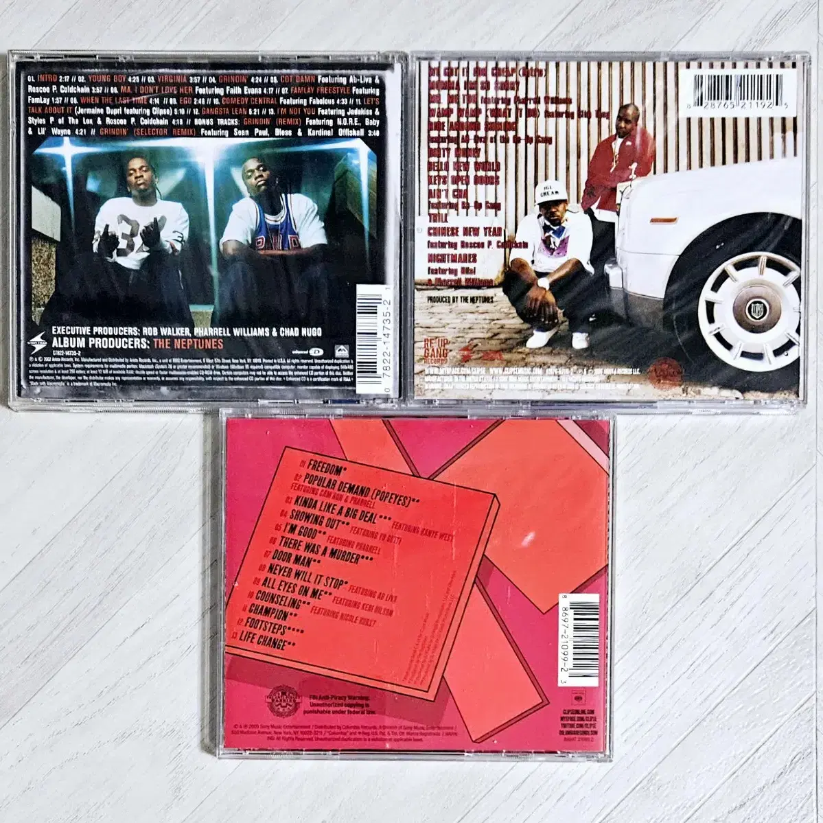 Clipse - 정규 1, 2, 3집 미국반 CD 일괄 판매