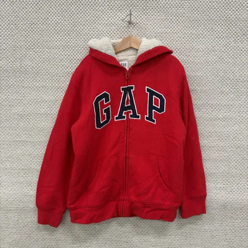 갭 GAP 키즈 레드 양털 후드집업 L(10-11Y) B00298