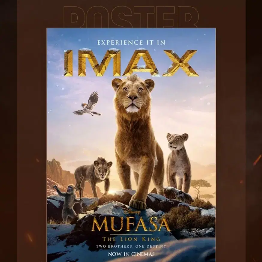 무파사:라이온 킹 IMAX 포스터