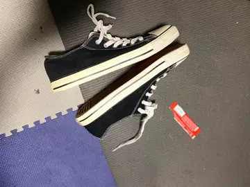 블랙 캔버스 스니커즈 30.0cm