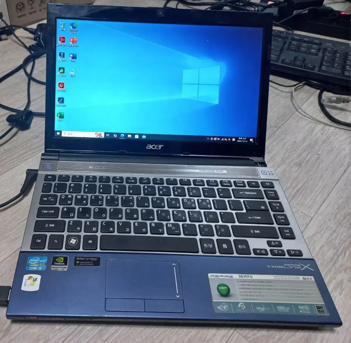 Acer 3830tg 노트북 i5/8g