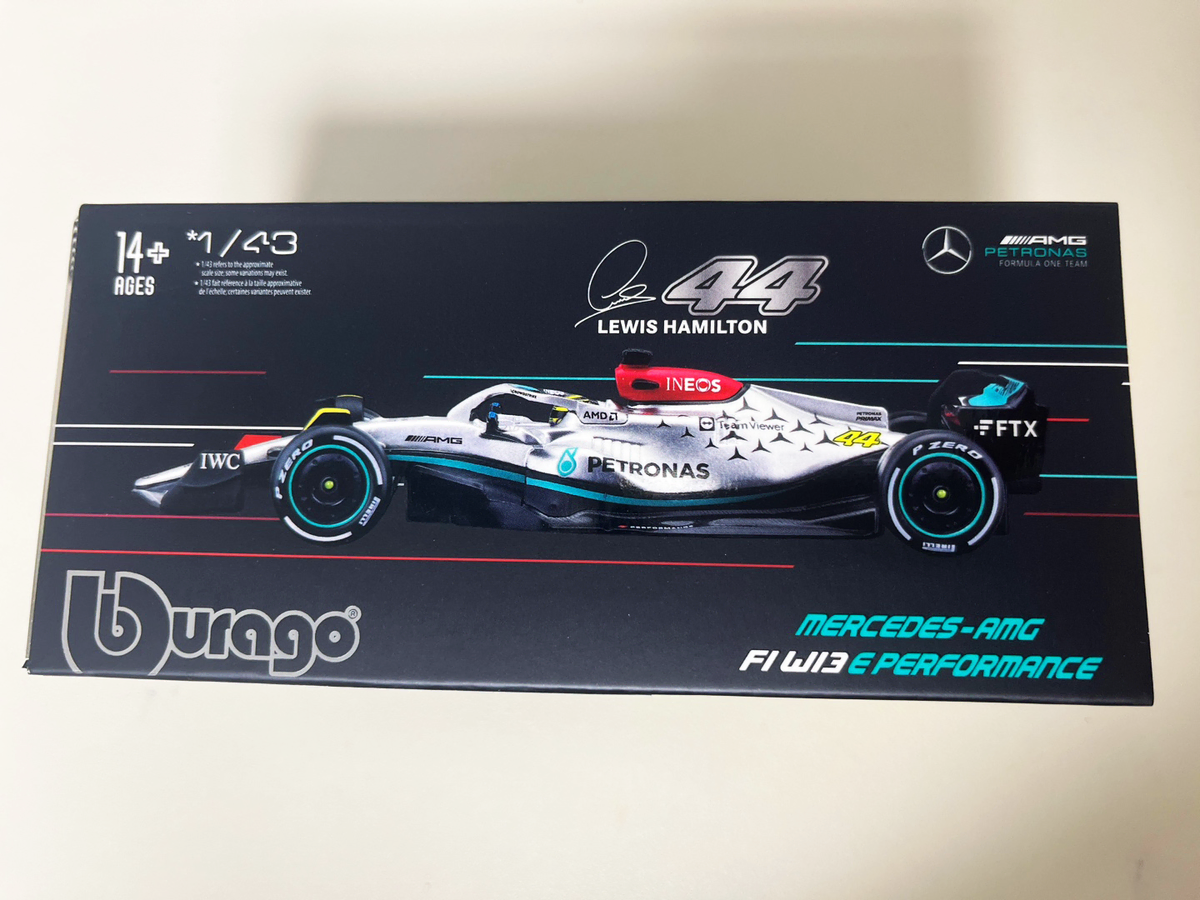 (중고) 브라고 1:43 F1 메르세데스 W13 / 해밀턴 아크릴케이스