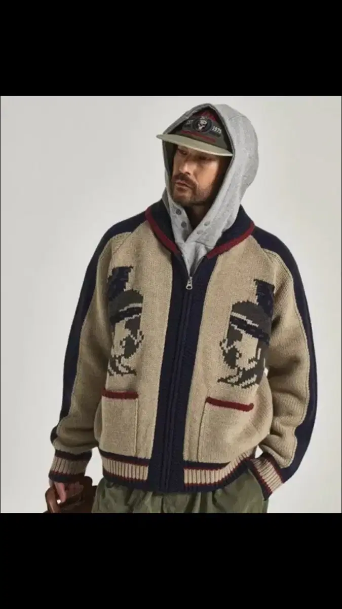 Penfield Heavyweight Wool Indian Cowichan Sweater L