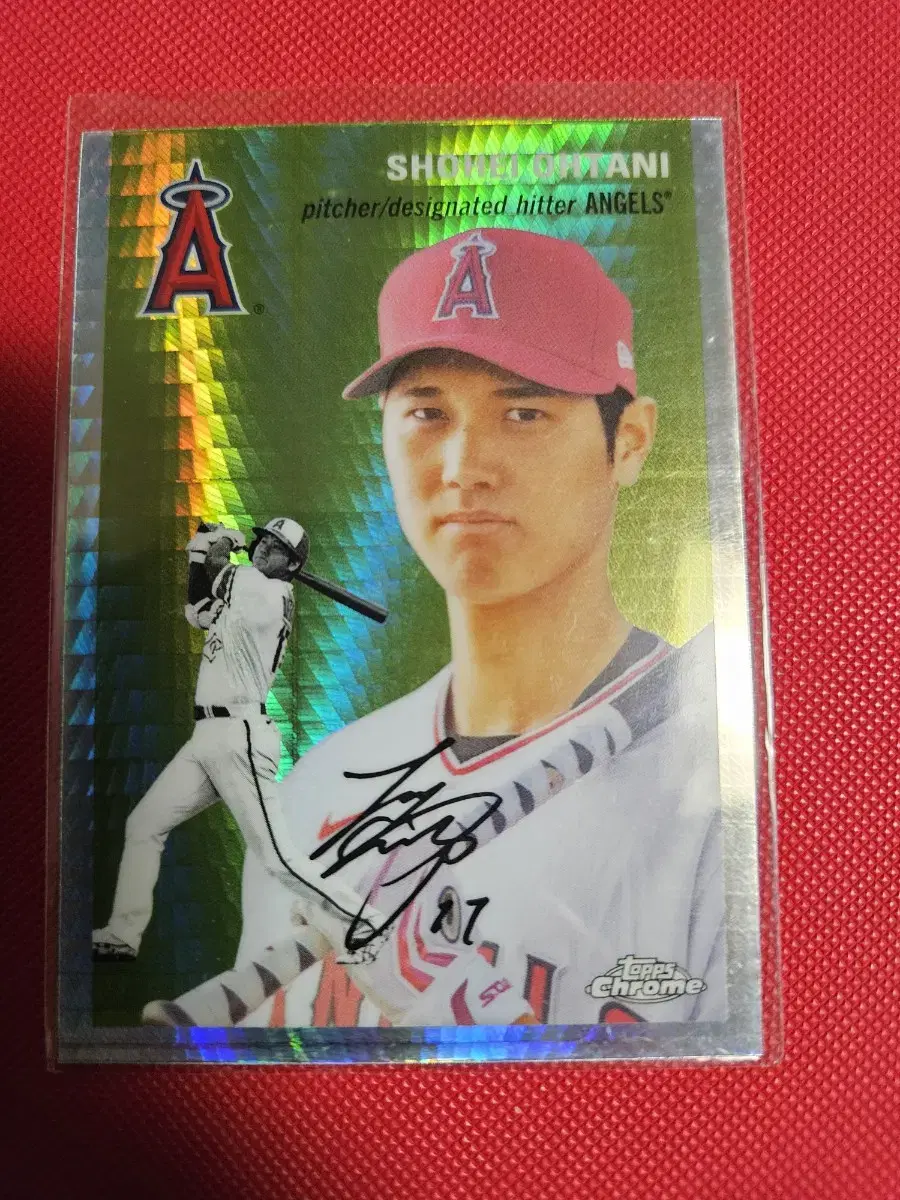 오타니 2023 Topps Chrome 프리즘 리플렉터 카드