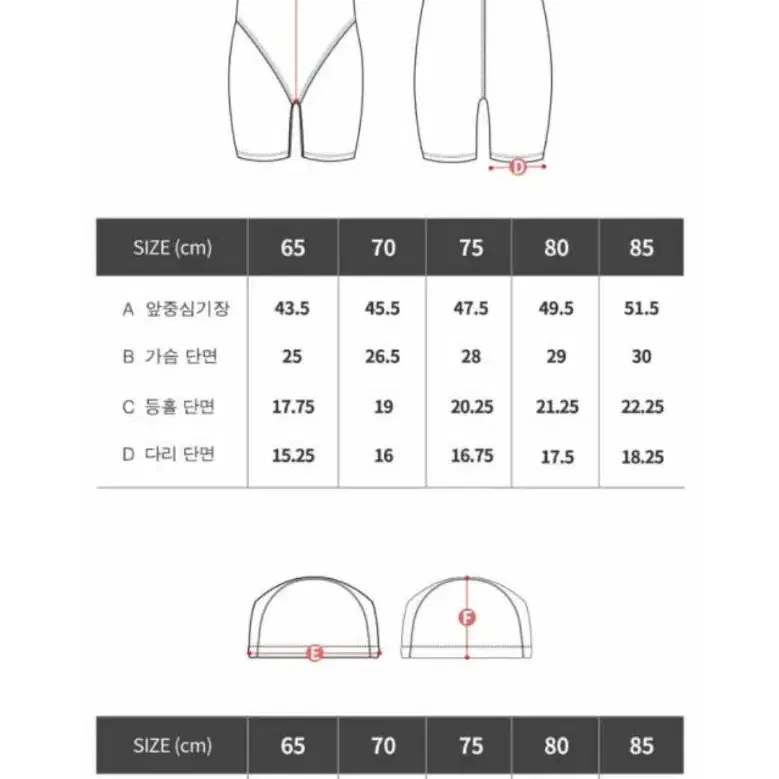 레노마 생존수영 셋트 85