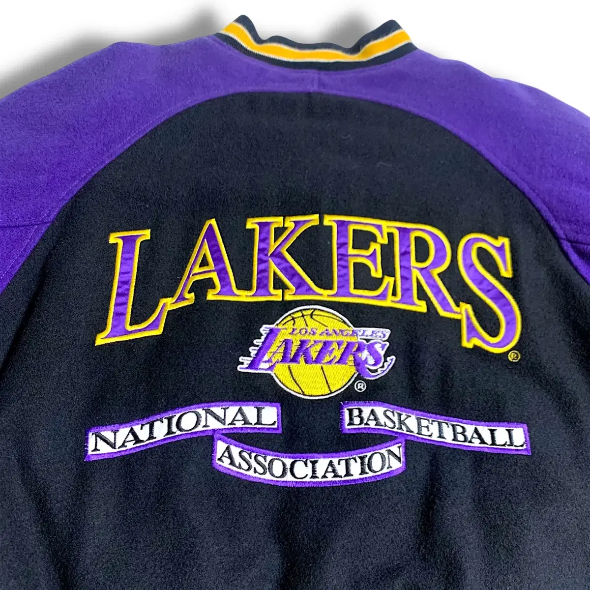 [L~XL] Logo athletic LA Lakers 울 자켓