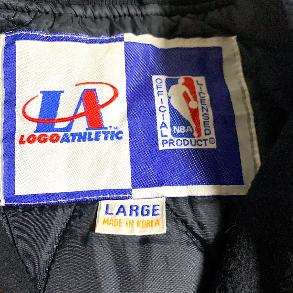 [L~XL] Logo athletic LA Lakers 울 자켓