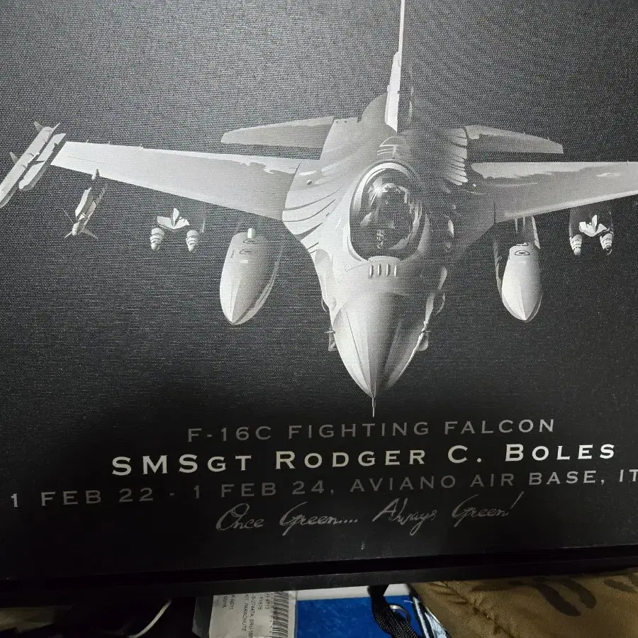 미군f-16c fighting falcon Lockheedmartin액자