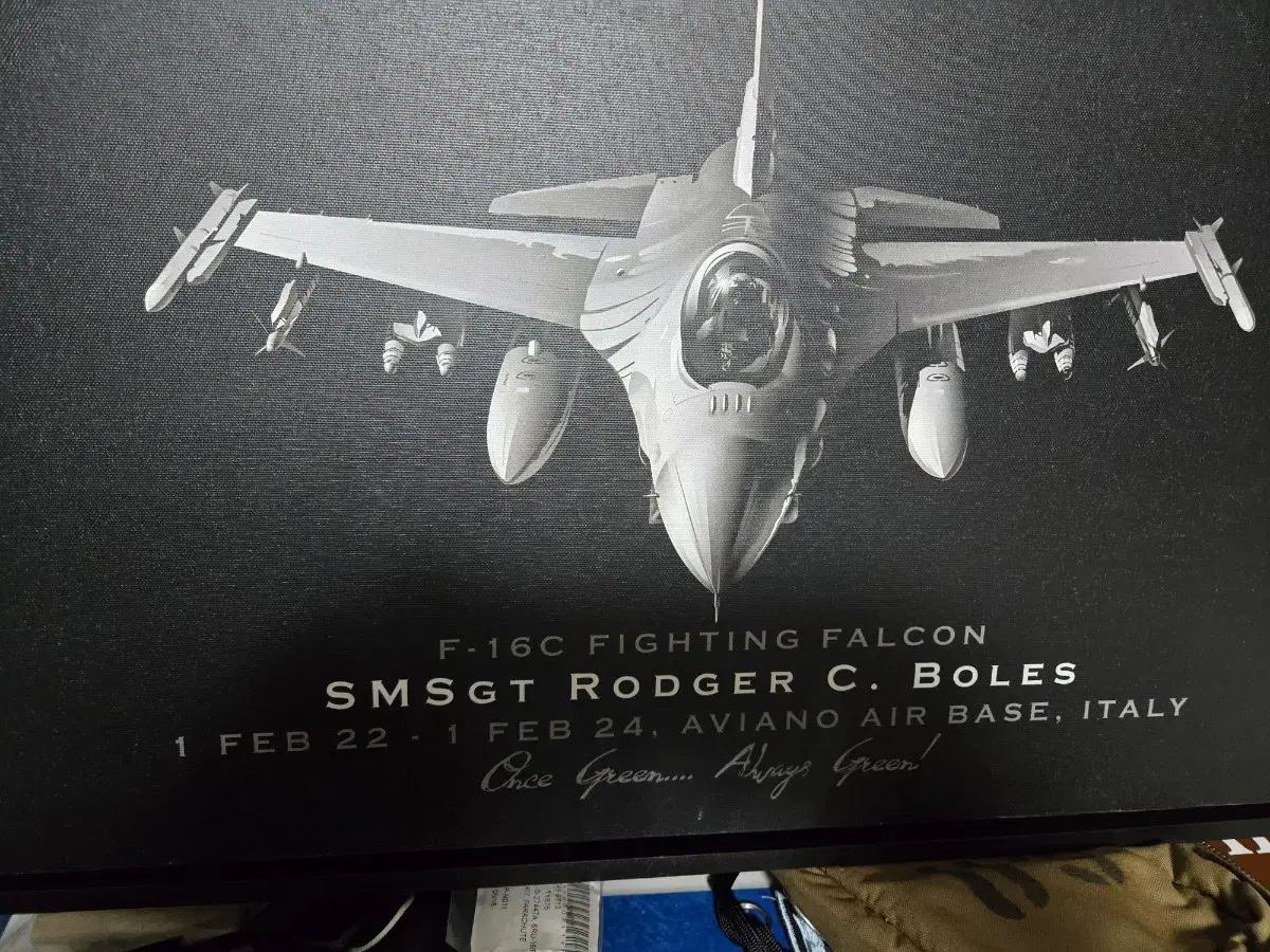 미군f-16c fighting falcon Lockheedmartin액자