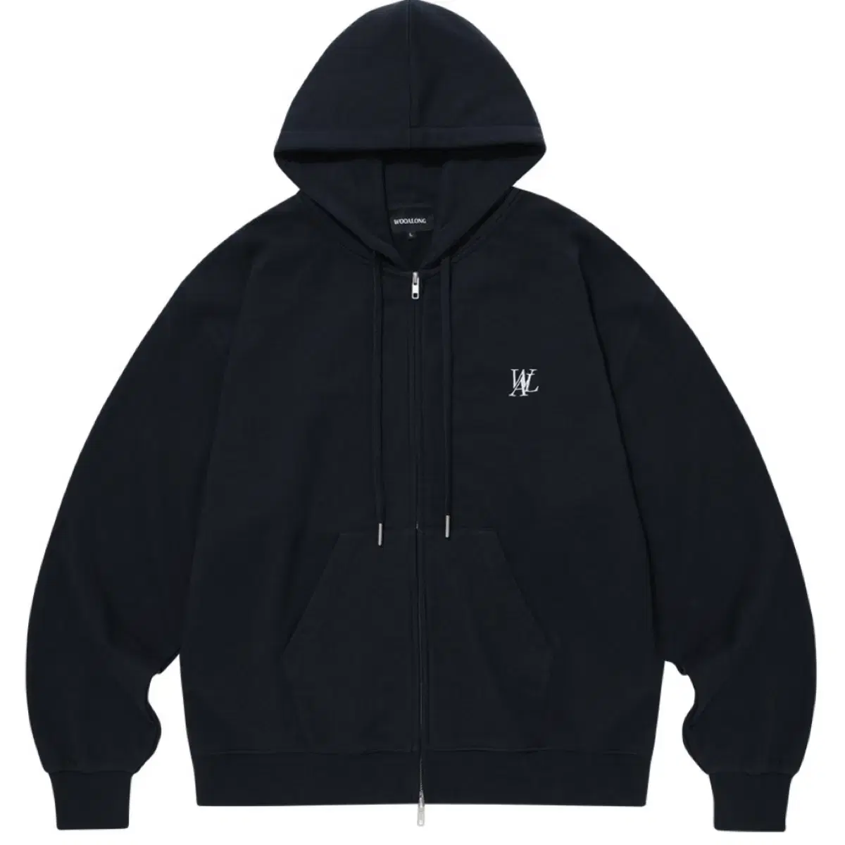 Uallon Navy Hooded Zip Up