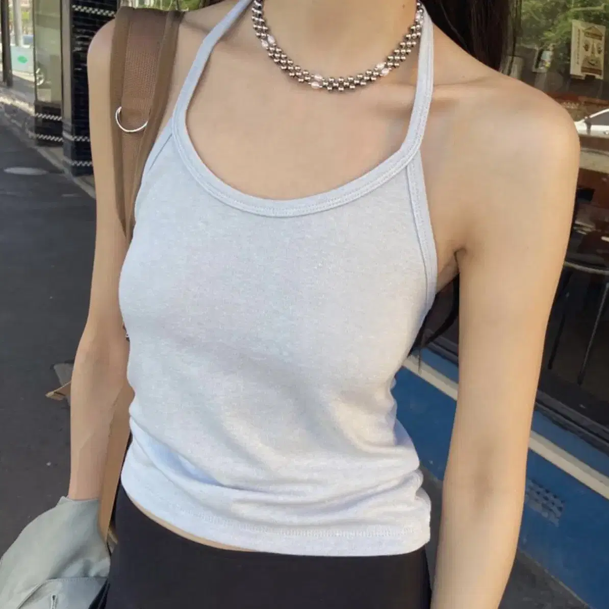 다즐링클럽 Pearl Chain Choker (한얼님 착용)