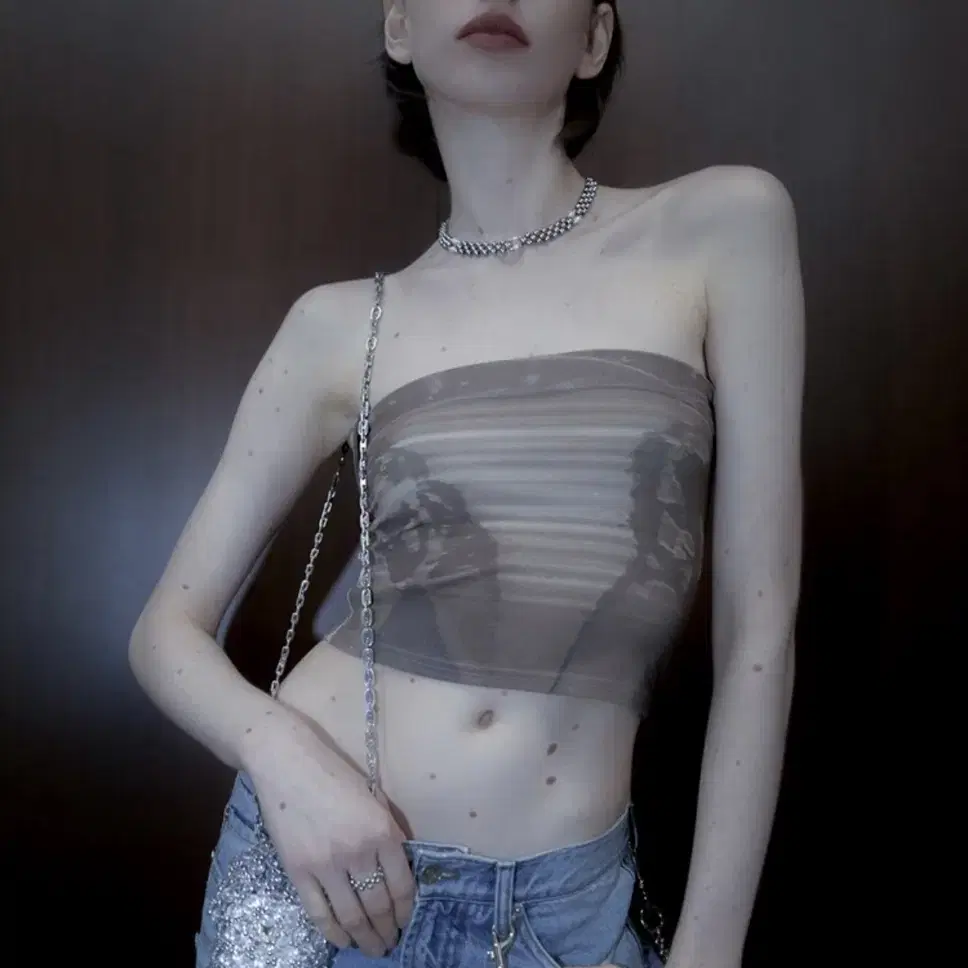 다즐링클럽 Pearl Chain Choker (한얼님 착용)