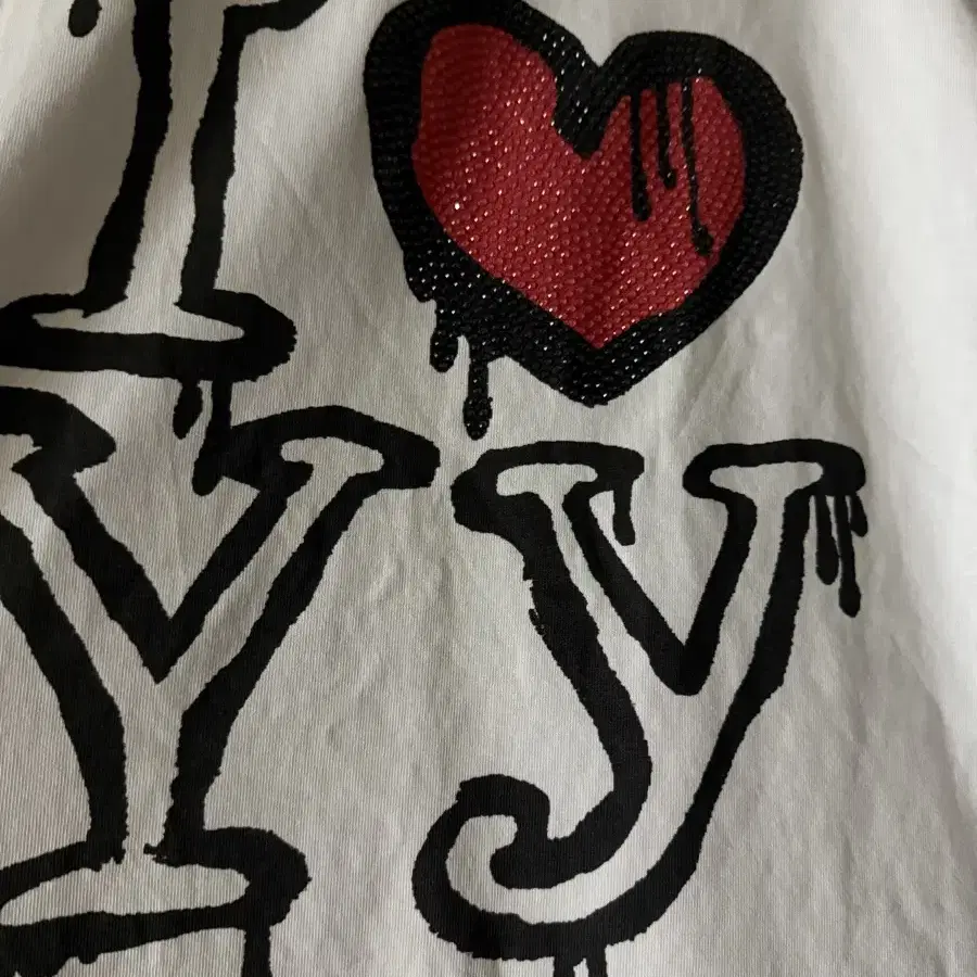 오픈와이와이 롱슬리브 i love yy box tee