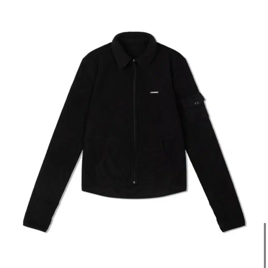 미세키서울 Fleece zip-up jacket BLACK