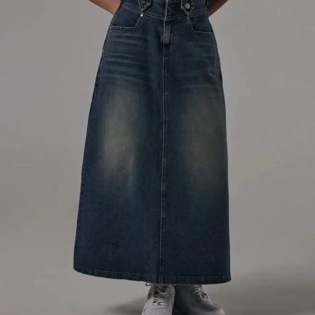 트리밍버드 Front Yoke Denim Long Skirt