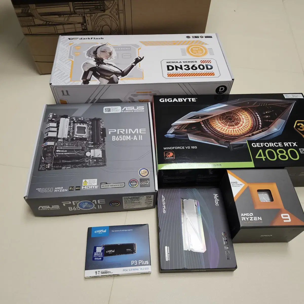 7950x3d, rtx4080 super 윈드포스 본체