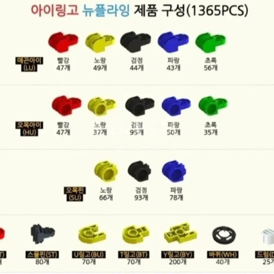 아이링고 뉴플라잉 1,365개