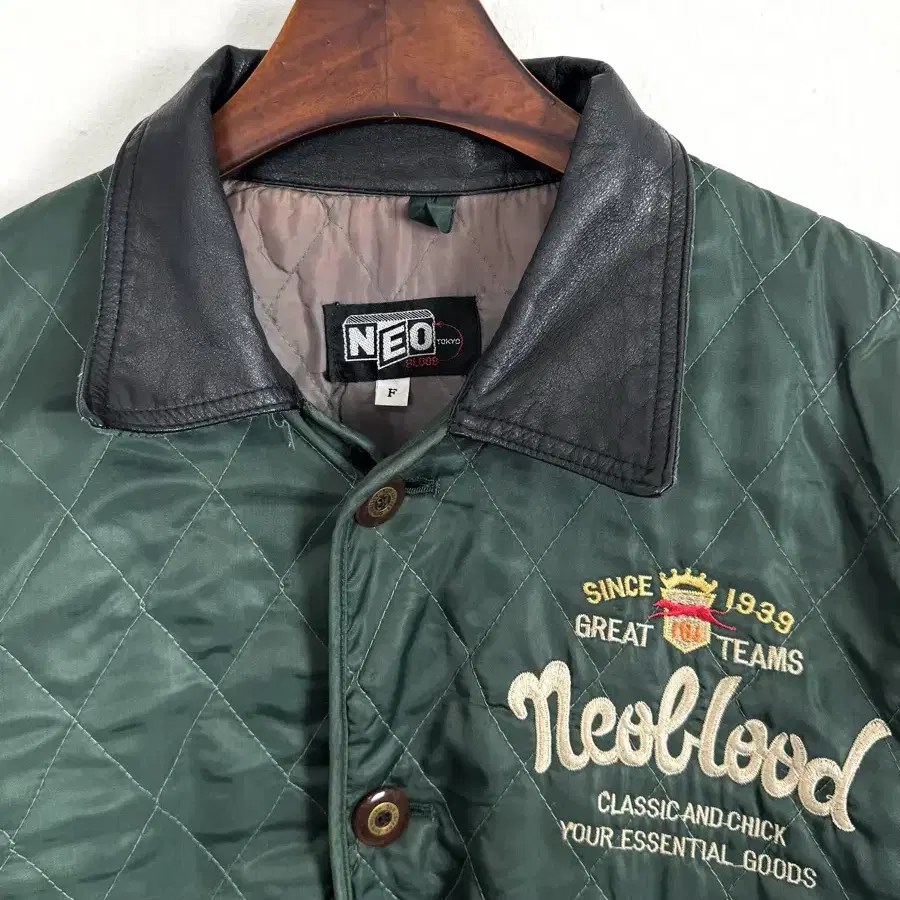 vintage neo blood quilted  jacket