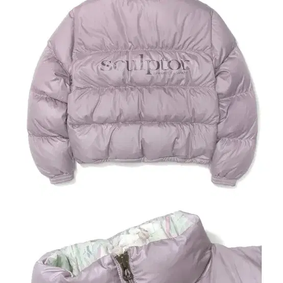 스컬프터 102 Short Puffer Down Mauve 패딩