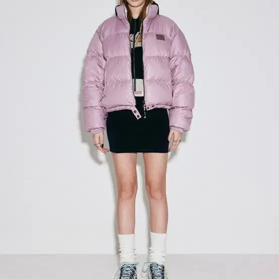 스컬프터 102 Short Puffer Down Mauve 패딩