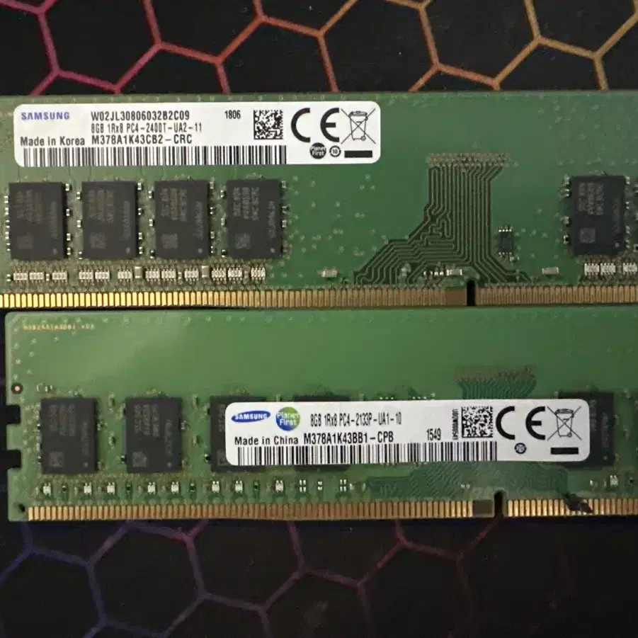 DDR4 Ram(램) 8GB 2개