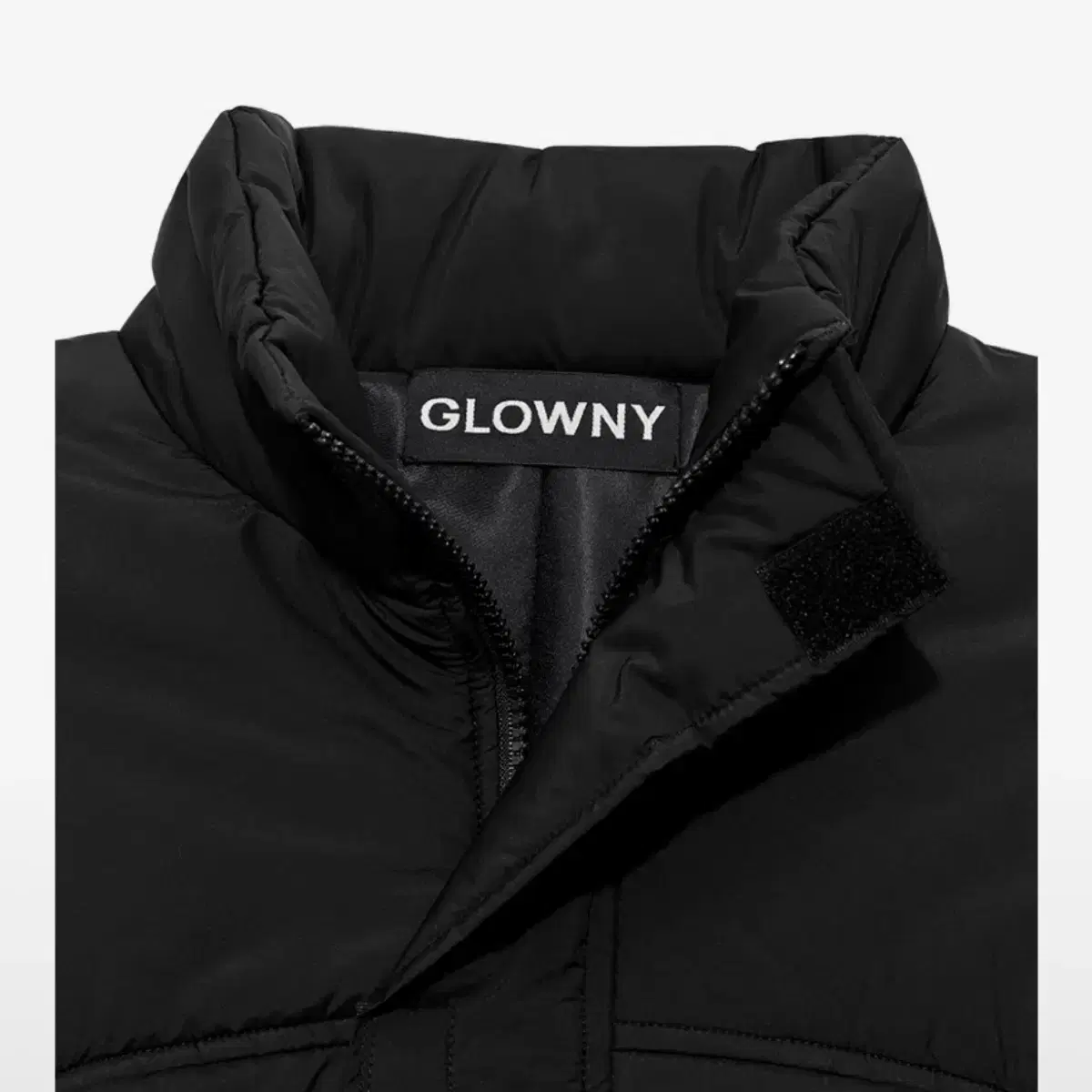 글로니 GLOWNY 모스 패디드 점퍼 블랙