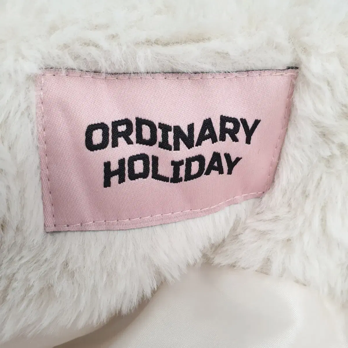 빈티지 만원샵 ORDINARY HOLIDAY 아이보리 숏 퍼자켓