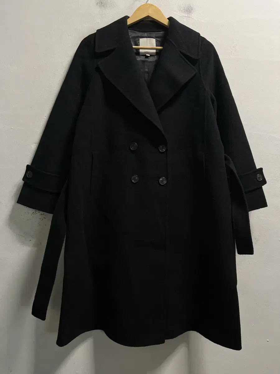 66 Celebshop Handmade Alpaca Loose Fit Wool Long Coat Genuine