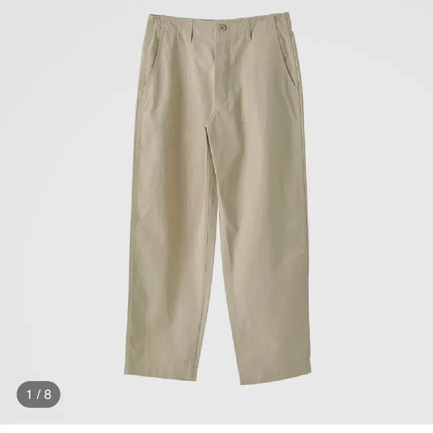 homly washed twill pants beige 3size