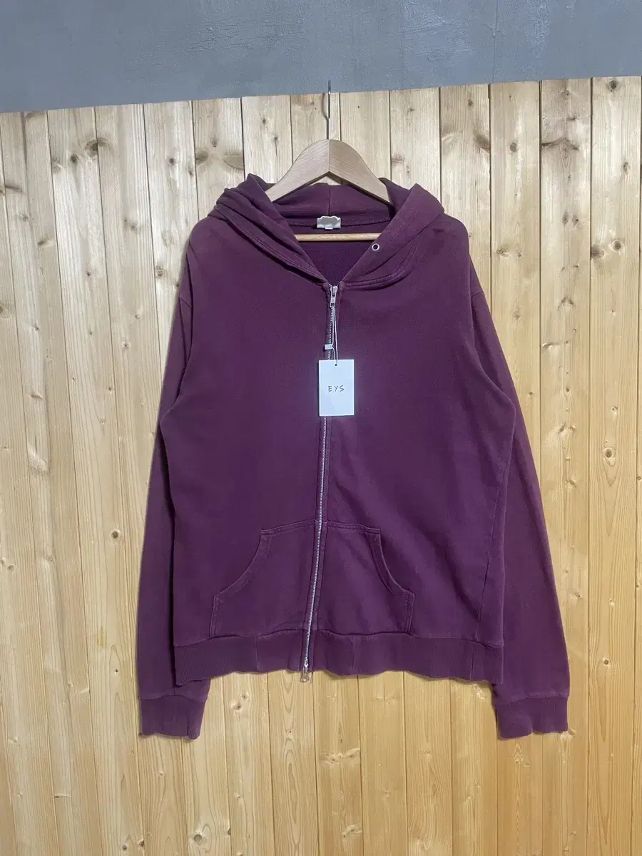 Over Whelm Burgundy Hoodie Zip Up