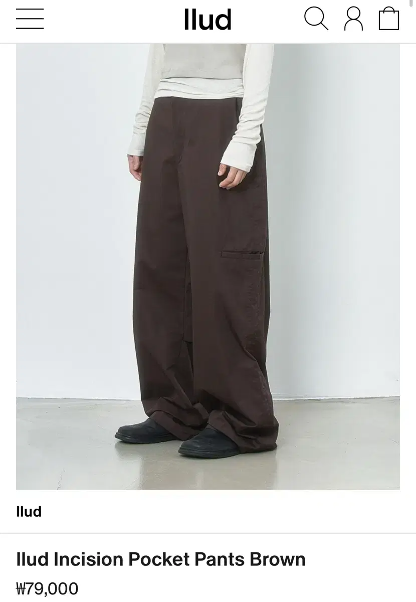 llud pocket pants brown (M)