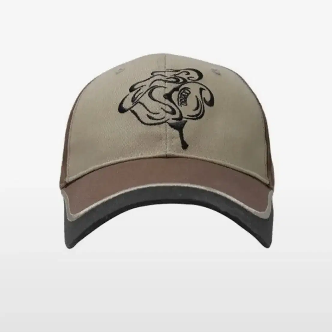 세릭 콘트라스트 로즈볼캡 브라운 contrast rose ball cap