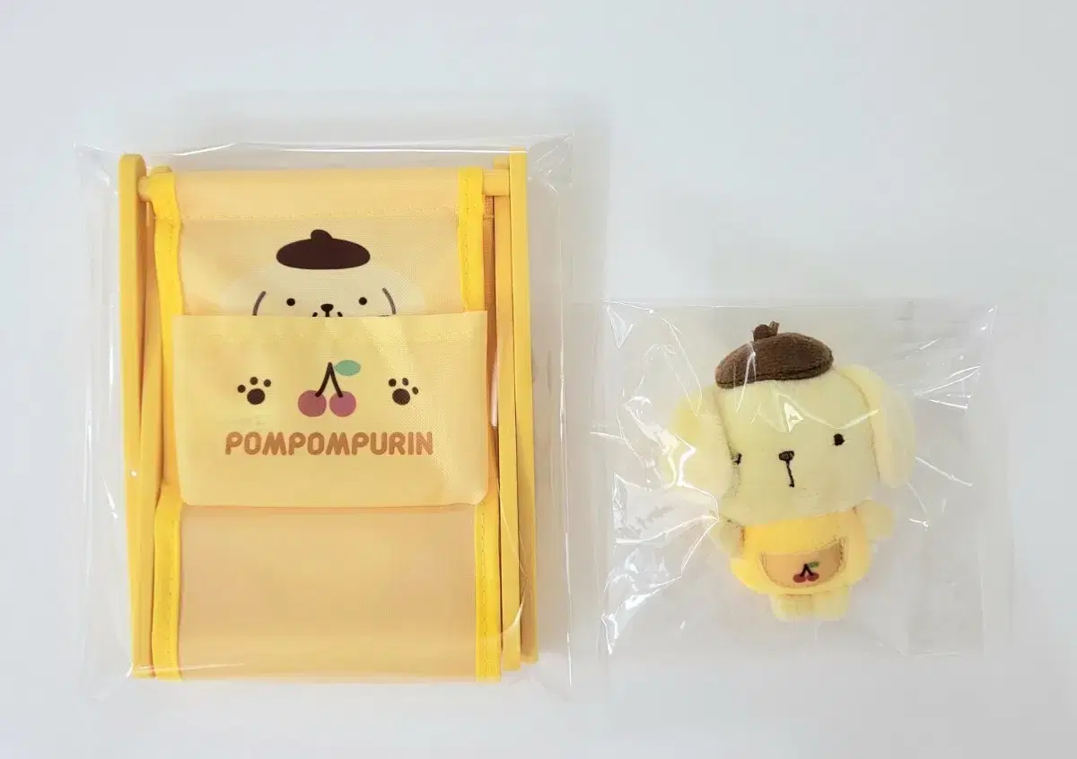 Sanrio Pompompurine Mini Storage Pocket and Brooch Set