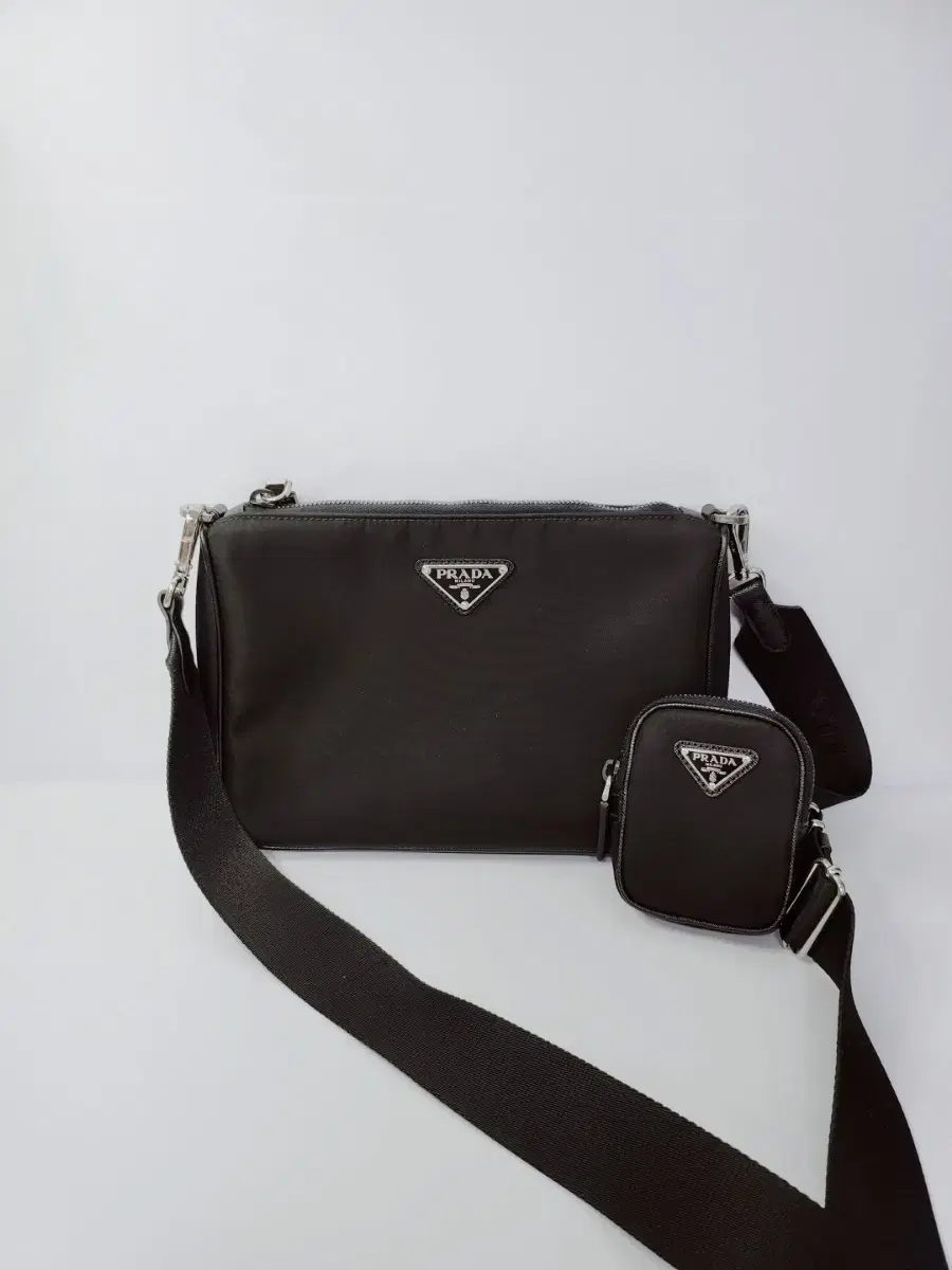 Prada Nylon Tesuto Unisex Crossbody Bag