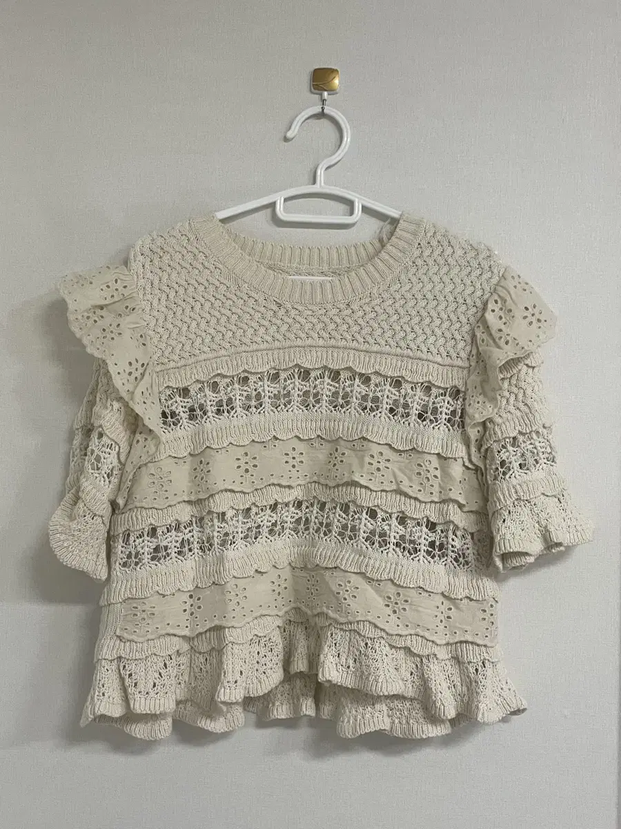 Kokomori Lovely Lace Knit Blouse