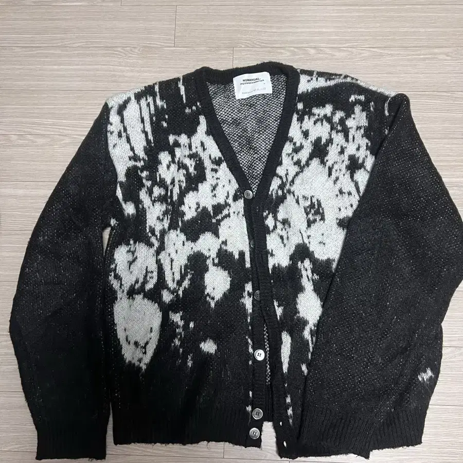 노매뉴얼 가디건M (PPS HAIRY CARDIGAN - BLACK)