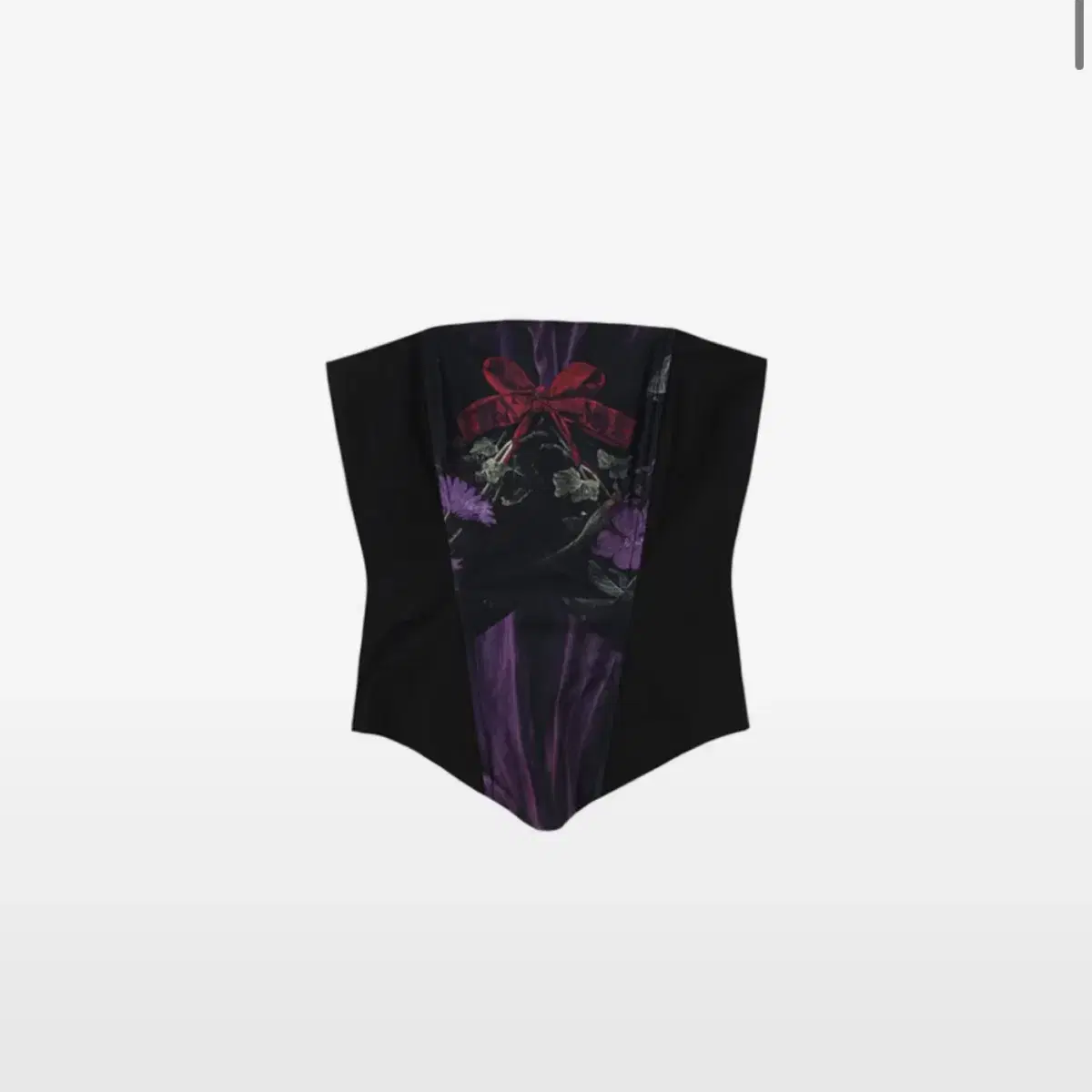 달링유어배드 printed corset 코르셋 나시 스카프