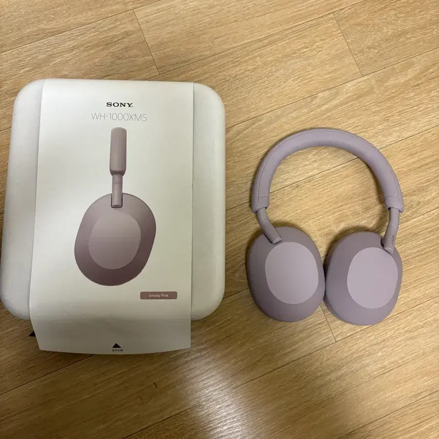 소니sony WH-1000XM5 헤드셋 헤드폰 스모키핑크